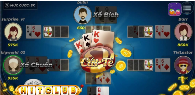 Cách chơi game bài catte Hit Club