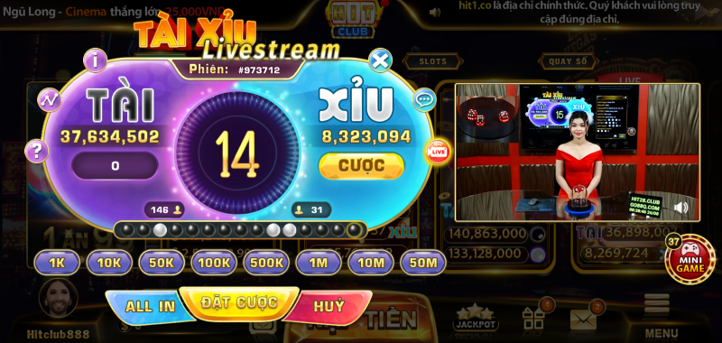 Chuyên mục live game tài xỉu tại Hit Cub