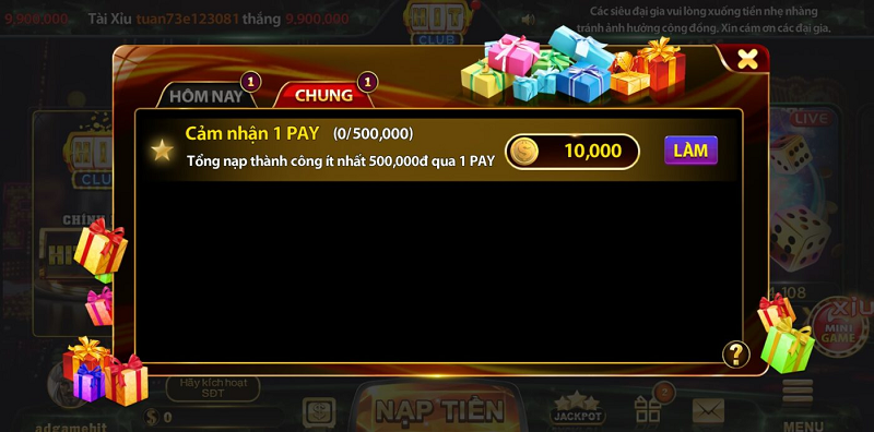 Cảm nhận 1 Pay - Code tại Hit Club