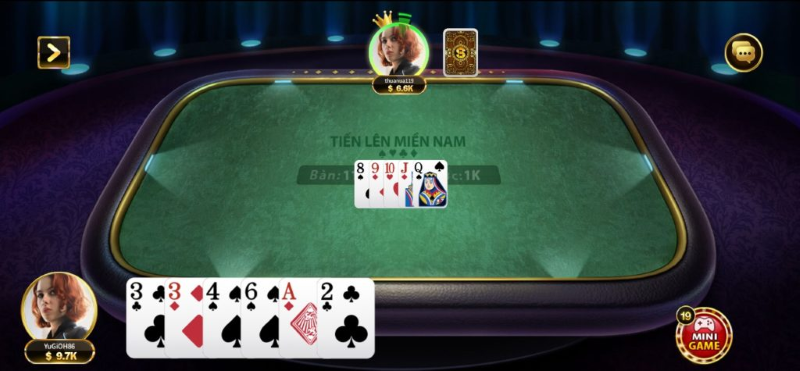 Tựa game Tiến lên miền Nam tại sảnh game bài Hit Club